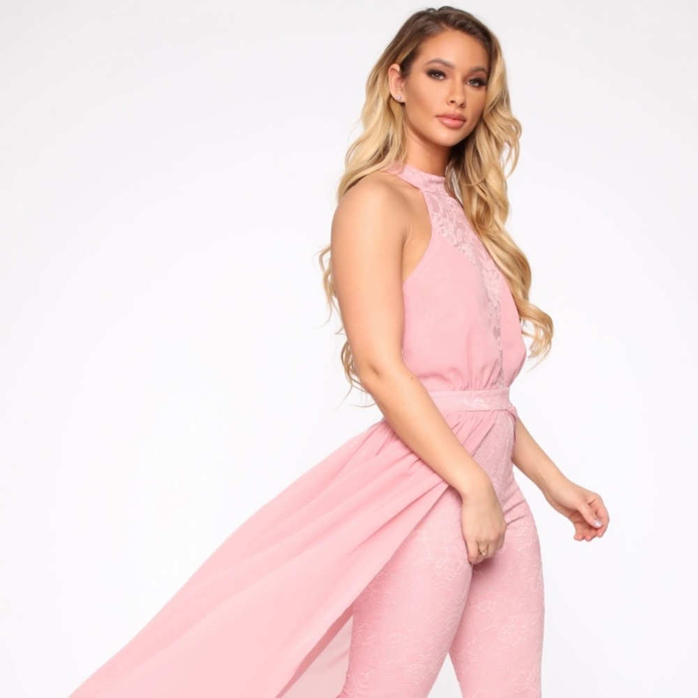 Butterfly lace jumpsuit